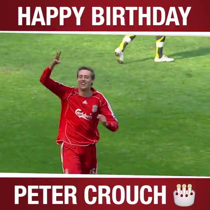    This man played for both and  Happy Birthday Peter Crouch! 

 