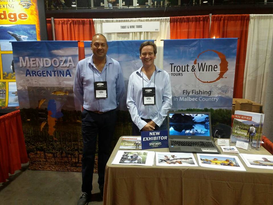 troutandwine's tweet photo. @troutandwine  at International Sportsmen's Expo, bringing Mendoza to the world of fly fishing @enteturismomza Nº 1 in innovative experiencies Best of tourism https://t.co/gwEUgMwirx