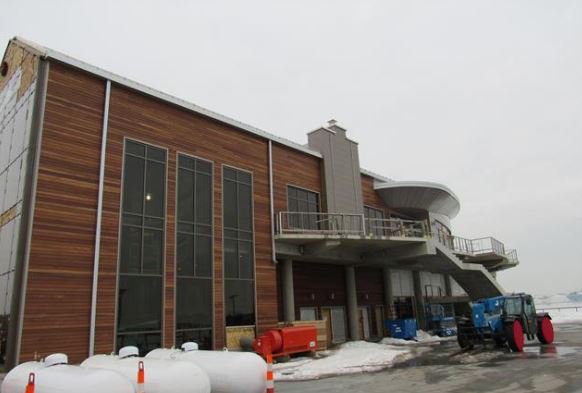 QBridgeProgram's tweet image. New construction progress photos have been added to i95newhaven.com! Take a look for a sneak peak inside the new Boathouse at Canal Dock!