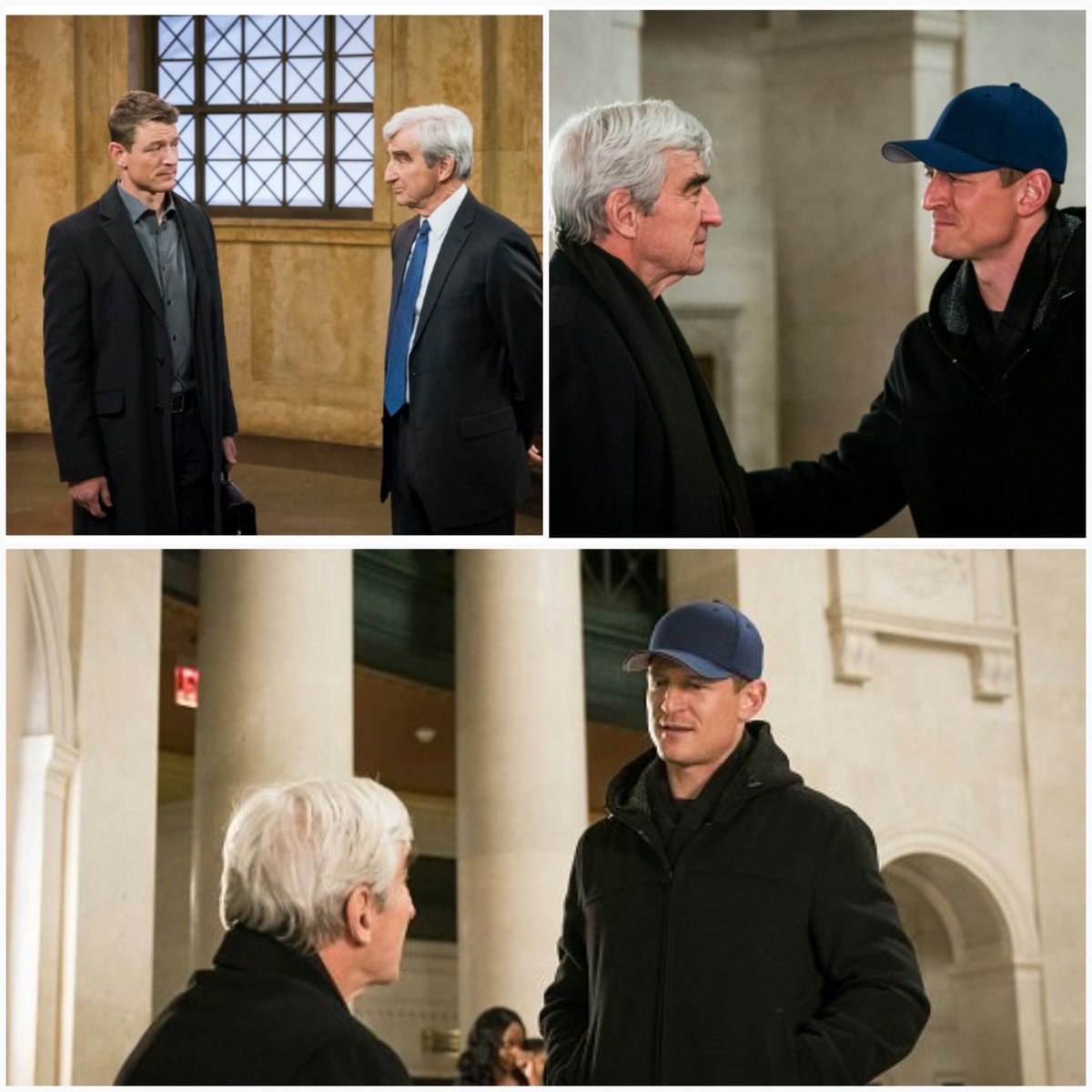 debfoster27's tweet photo. Be still my brainiac tv nerd heart!! Two of my fave telly lawyers together in one @nbcsvu! @philipwinchestr #PeterStone &amp; #SamWaterston #JackMcCoy. Now, let's get #LinusRoache #MichaelCutter in there too😄
@SVU_Diehards @FansofPhilip @OneChicagoCtr https://t.co/SCUlKqYYmU