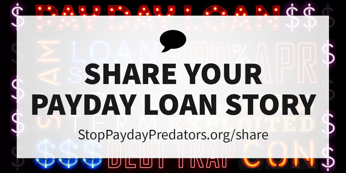 stoppaydaypreds's tweet photo. Want to help #StopTheDebtTrap? 
Share your payday loan story: https://t.co/DQN8hoDyiL https://t.co/rq7Acr4d2i