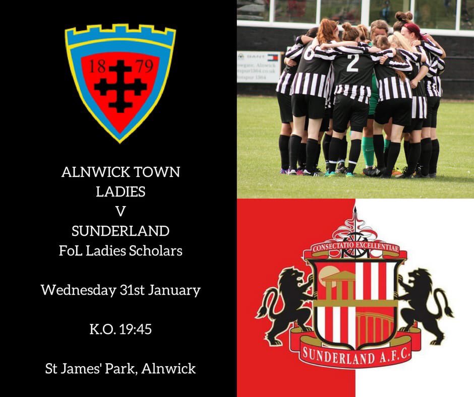📆Wed 31st 19:45 KO

📍St James’ Park, Alnwick 

⚽️ v <a href="/FoLScholars/">SAFCFoL Football Scholarship</a>