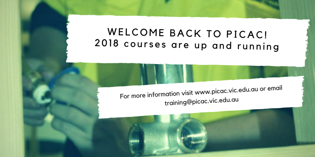 PICACaus's tweet photo. Welcome back to #PICAC! 2018 #courses are up and running. We're excited for another fantastic year ahead. Would you like more information about the courses offered at PICAC? Don't be shy! Head over to our website at: https://t.co/nKwLeo6ci7 or email: training@picac.vic.edu.au https://t.co/uFktLsSqYg