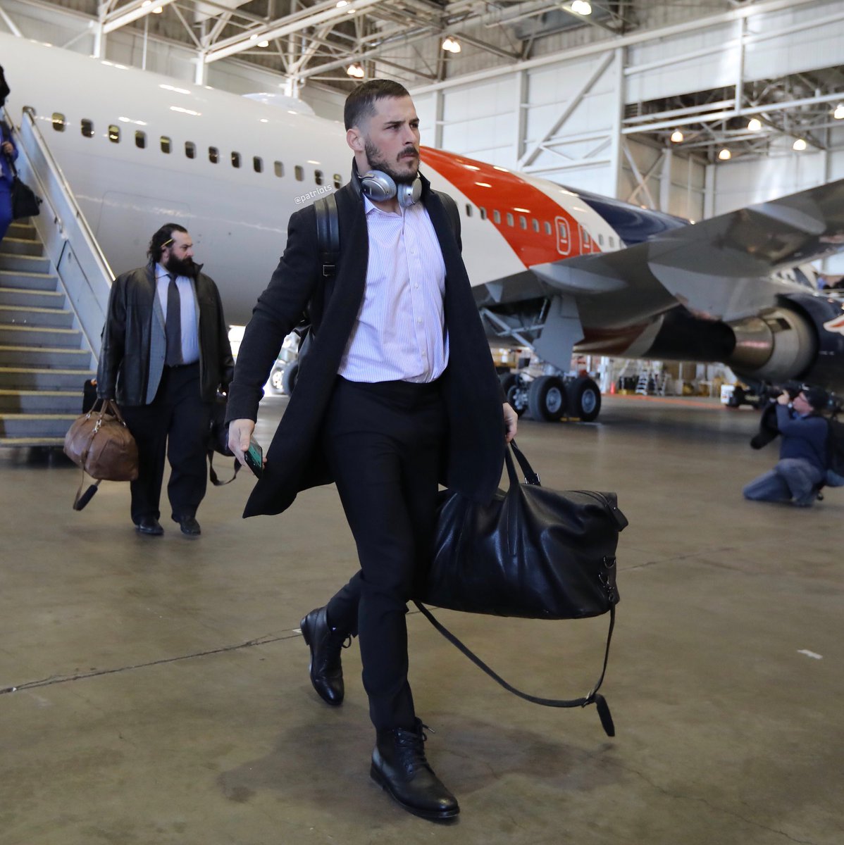 Patriots's tweet photo. Made it to Minneapolis. 

#GoPats #NotDone https://t.co/yjwmILKTGK