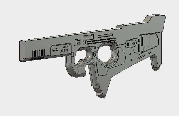 inquisitorsWork's tweet photo. This is shaping up quite nicely will be moving on to the upper section of the rifle soon. #midamultitool #destiny #destinycosplay #Fusion360 #cosplay #creativecombine https://t.co/rZWl2MFCu9 https://t.co/sQuWZJsrFX