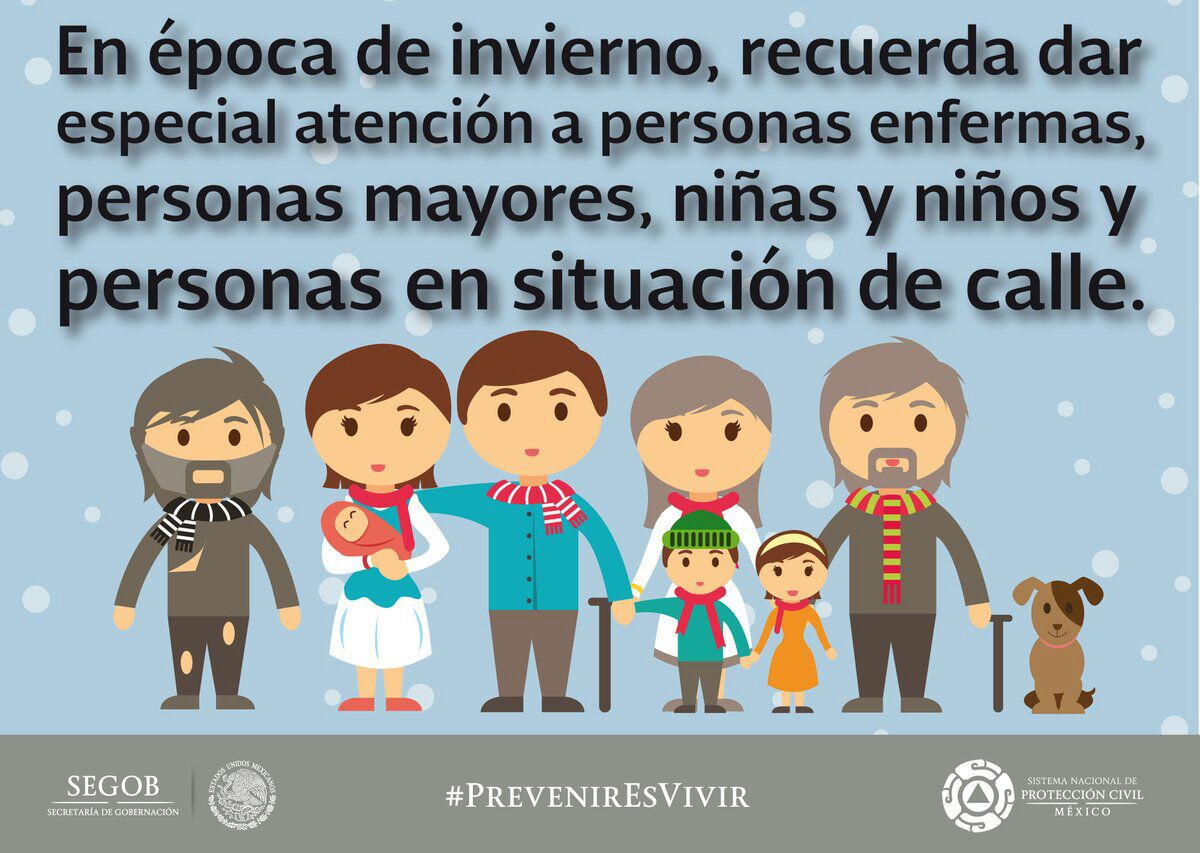 <a href="/ProtCivilSLP/">Protección Civil Municipal SLP</a> informa a la ciudadanía que por favor reporten a las personas en situación de calle al teléfono 8158767. <a href="/ManinFelix/">Félix Manín Herrera</a> @AytoSLP