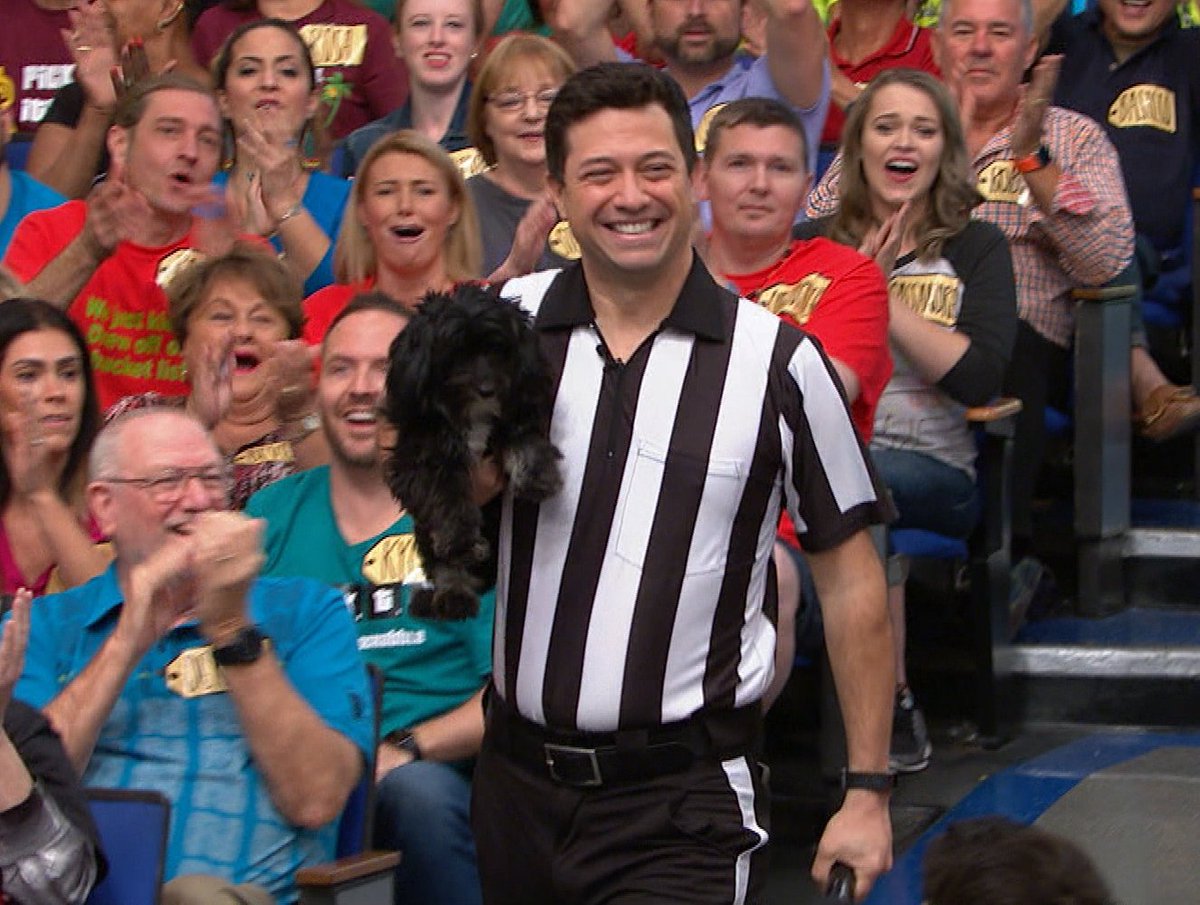 PriceIsRight's tweet photo. Hey look! From @AnimalPlanet Puppy Bowl, it's @DanSchachner & he has today's Pet of the Day! Butterball has been adopted but you can contact your local shelter if you're interested in adoptiong a pet. #PetAdoptionWeek #PriceIsRight https://t.co/Fy3TWzIJKs
