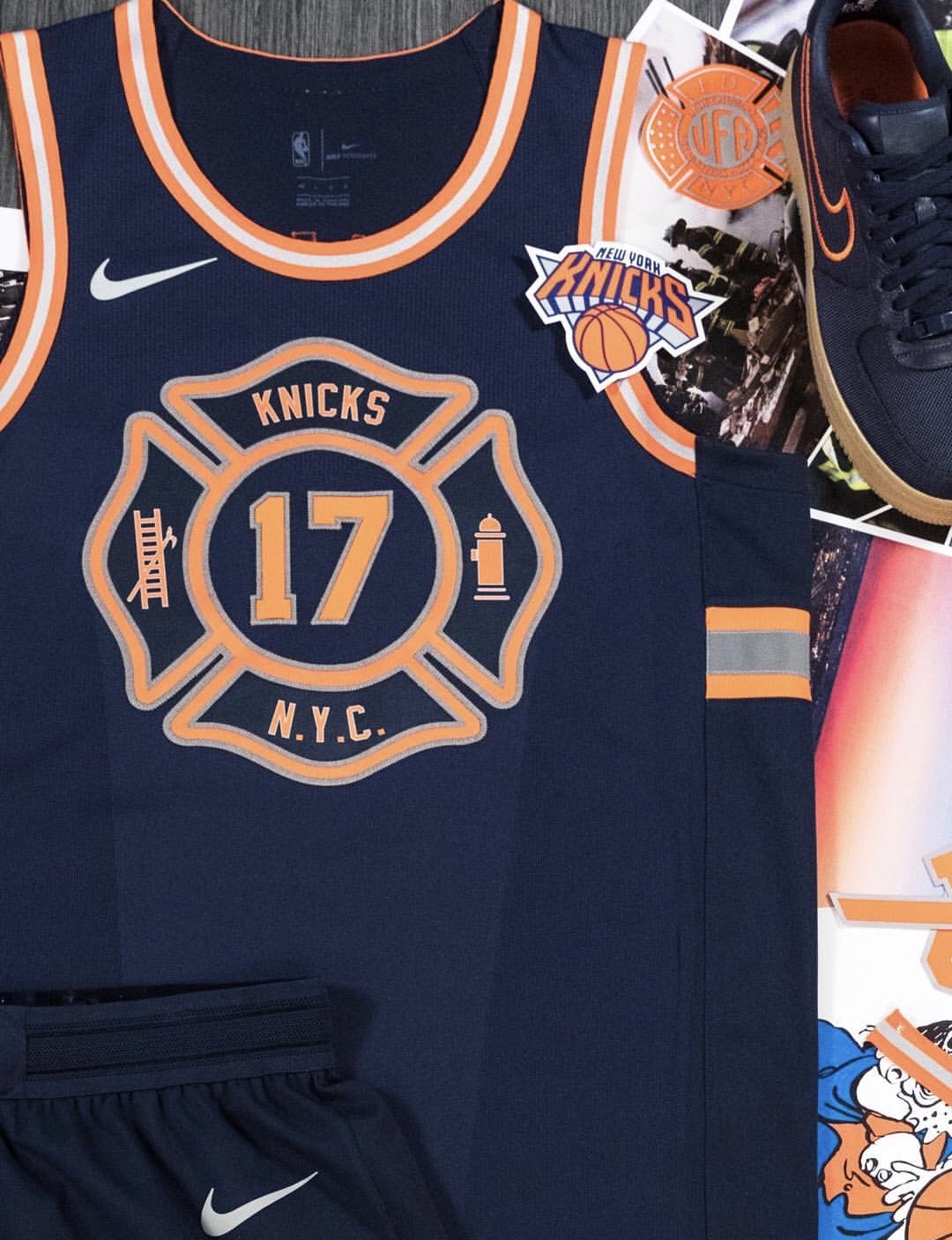 knicks fireman jersey