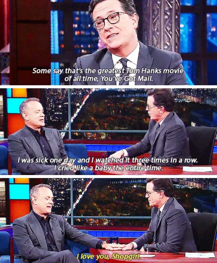 itsradiOTP's tweet photo. Io ti amo, Tom Hanks. https://t.co/pbHddRvQGF