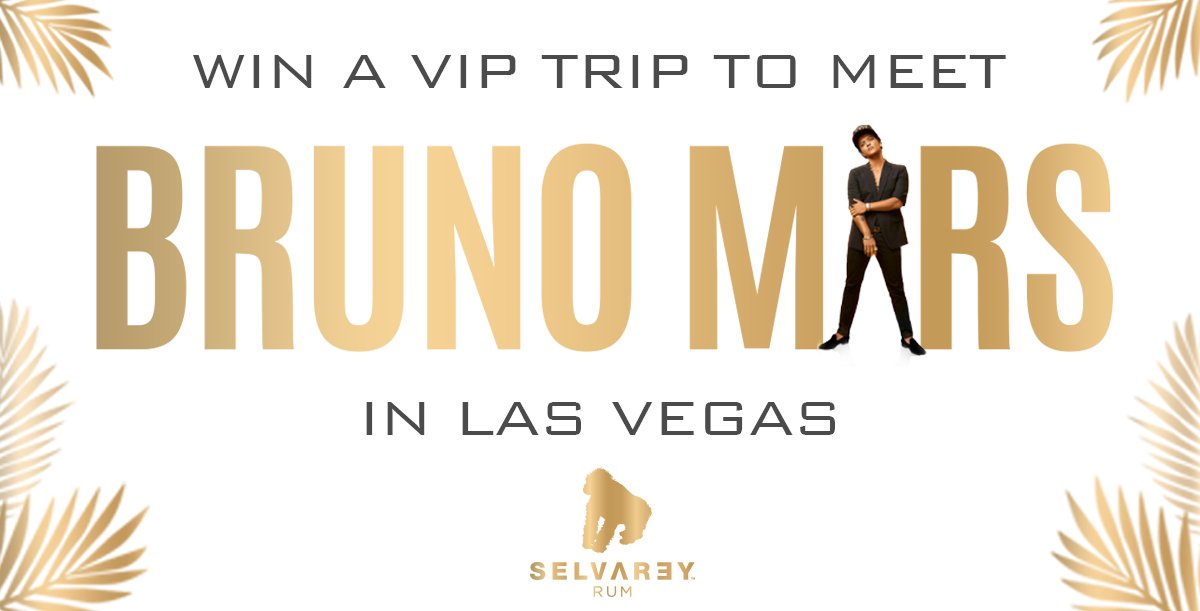 PottsMyra's tweet photo. Win a trip to meet Bruno in Vegas, courtesy of @SelvaReyRum https://t.co/tN78fyJgOn https://t.co/j9jTAOInz0
