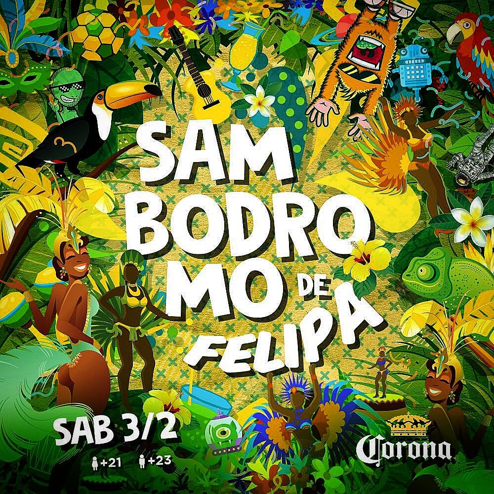 El carnaval se festeja #Flipando 🤟🏿 El sábado 3 de febrero viajamos al #Sambodromo de Felipa 🌈
Están listos? #VamosAFlipar 🤙🏿
Info y tickets 📲3517511723