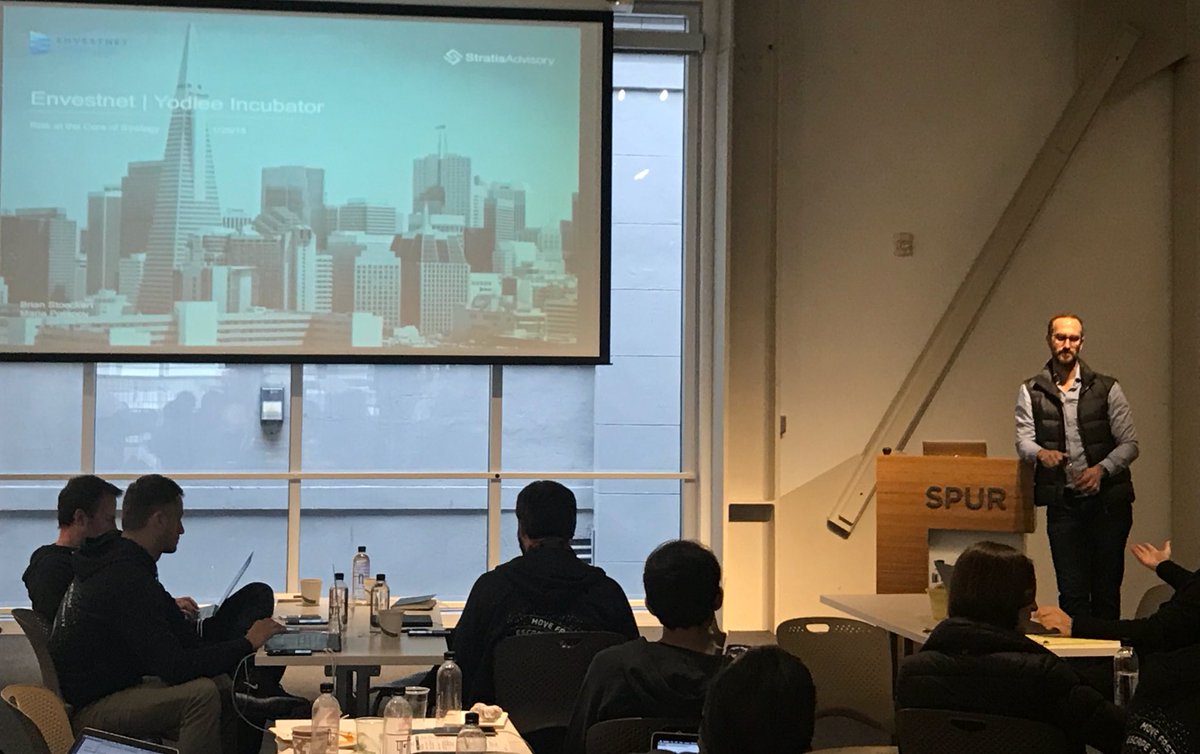 Thanks <a href="/BrianStoeckert/">Brian Stoeckert</a> of <a href="/StratisAdvisory/">StratisAdvisory</a> for your insights today on "risk at the core of strategy"! #yodleebootcamp