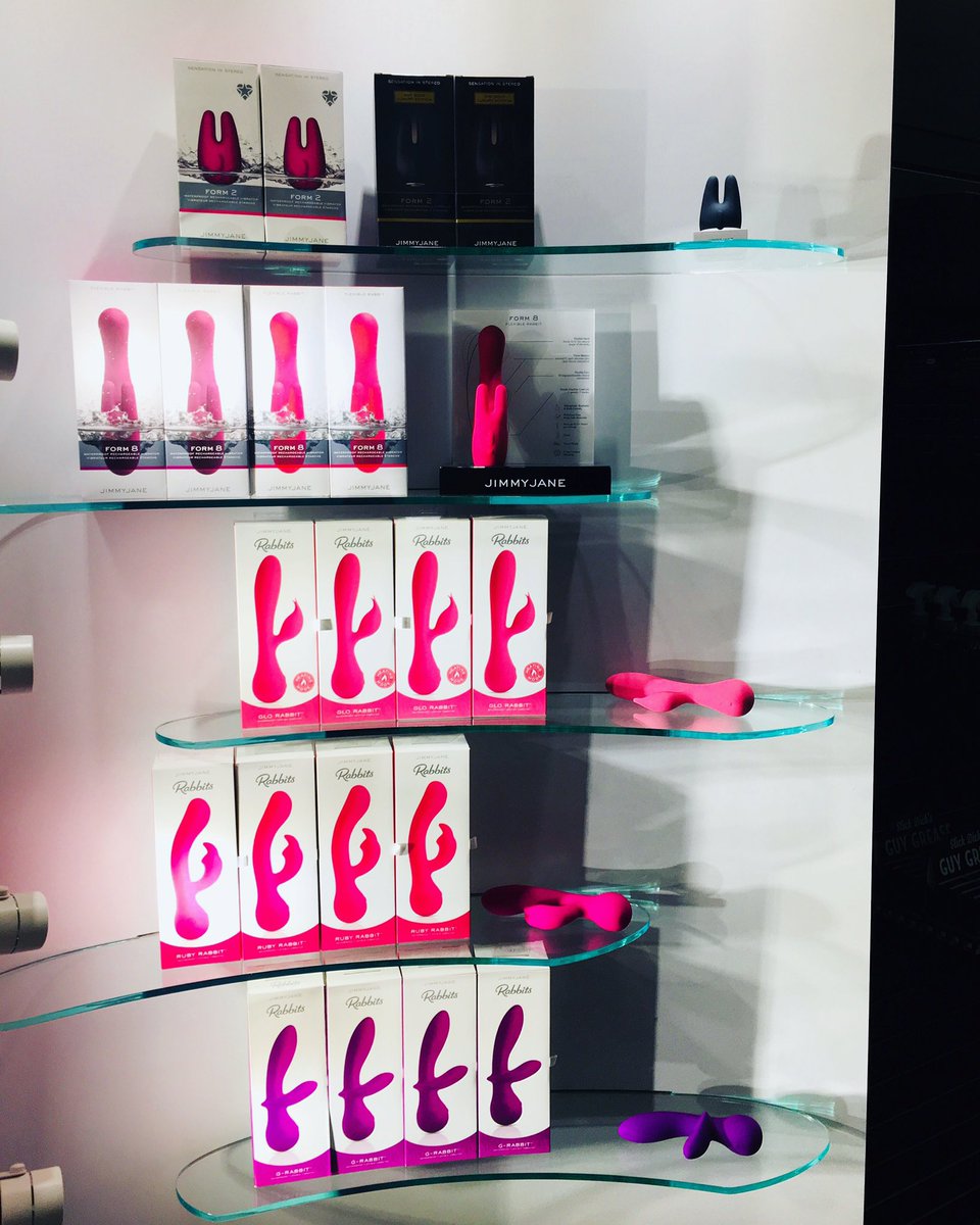 jimmyjane's tweet photo. Our #Form2, #Form8, #GloRabbit, #RubyRabbit and #GRabbit at #ANME2018 ! #JimmyJane #TradeShow #LastWall https://t.co/FKds6w58mR