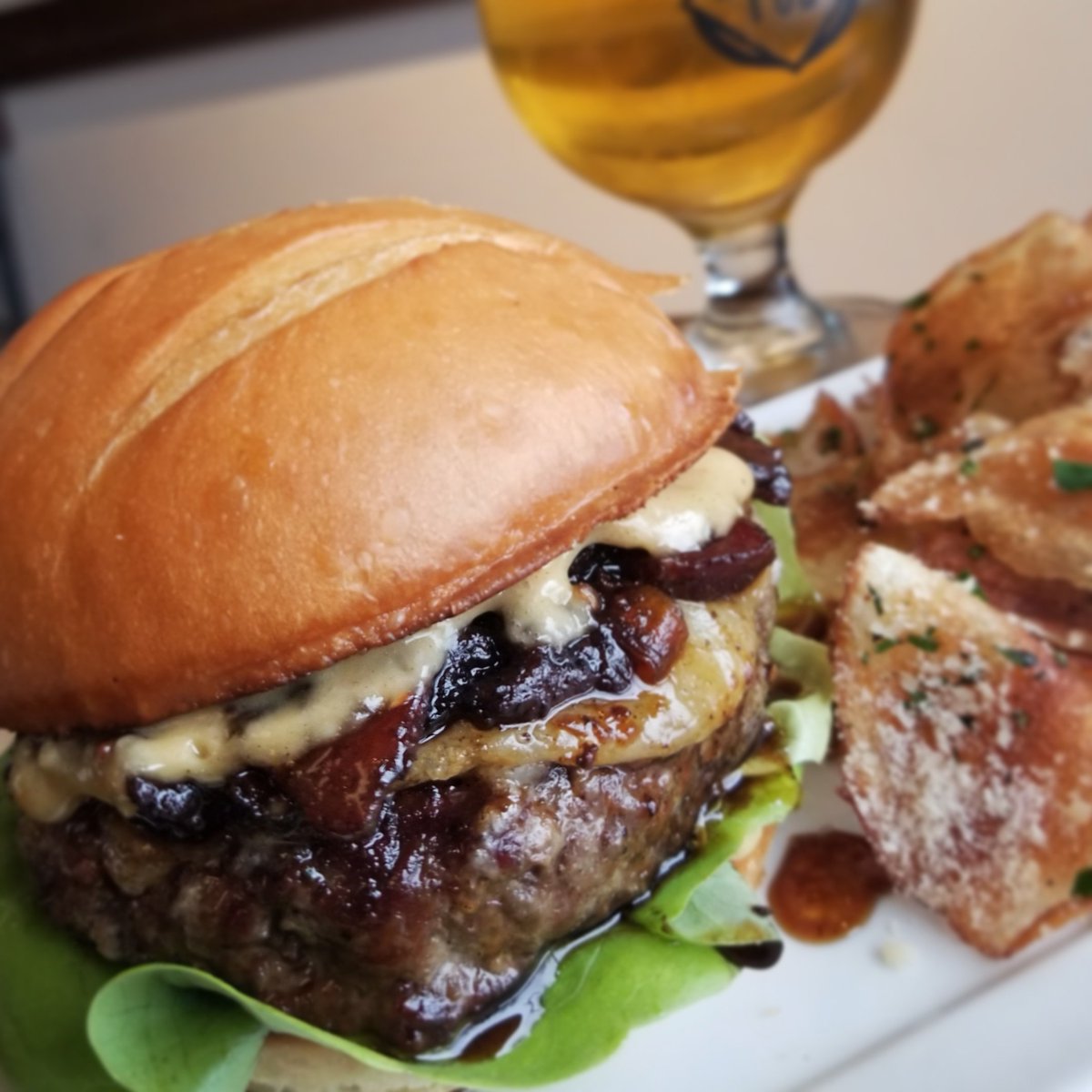 My #breakfast .... not for the faint of heart! #burger. #fresh #Whatachefeats #food #foodentrepreneur #buzzfeedfood