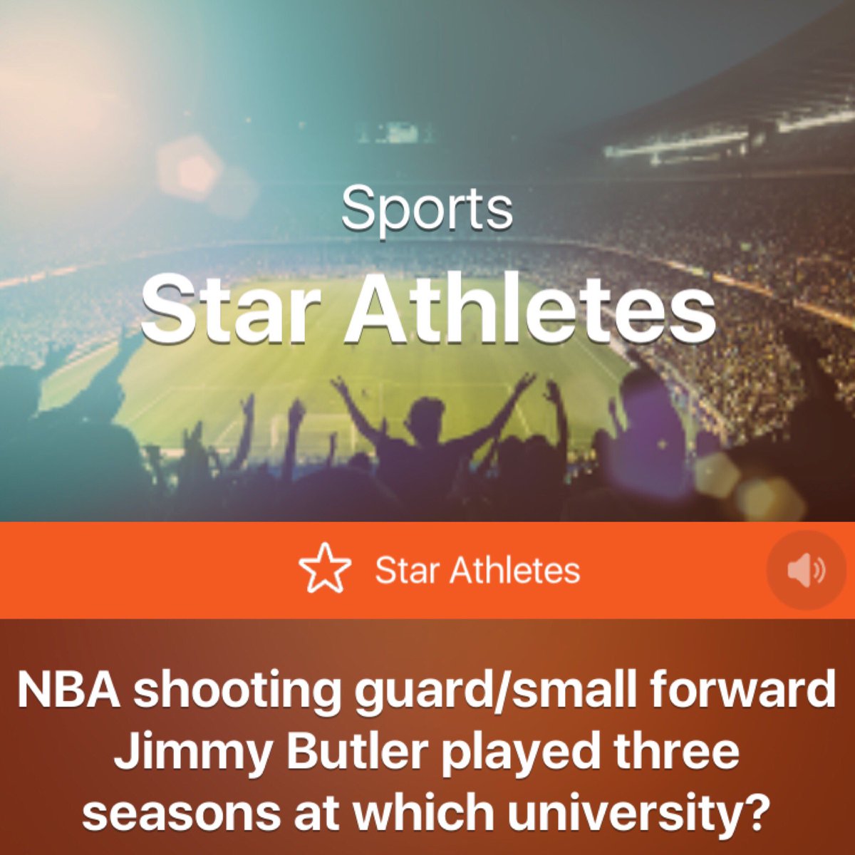 questioncubeapp's tweet photo. Play today’s Star Athlete #trivia!
Who is your fav NBA star?? 🏀🌟
#indiegame #indiedev #esports #NationalPuzzleDay #MondayMotivaton https://t.co/dVBuM1v2zS