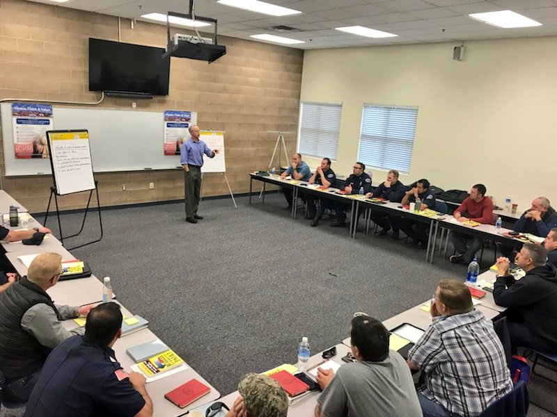 TMFPD's tweet photo. It's happening! TMFPD Captain’s Academy kicked off today. 20 members of all ranks are participating in coursework and exercises over the next four months to improve themselves and our organization. #Leadership https://t.co/OLoB6N1CbO