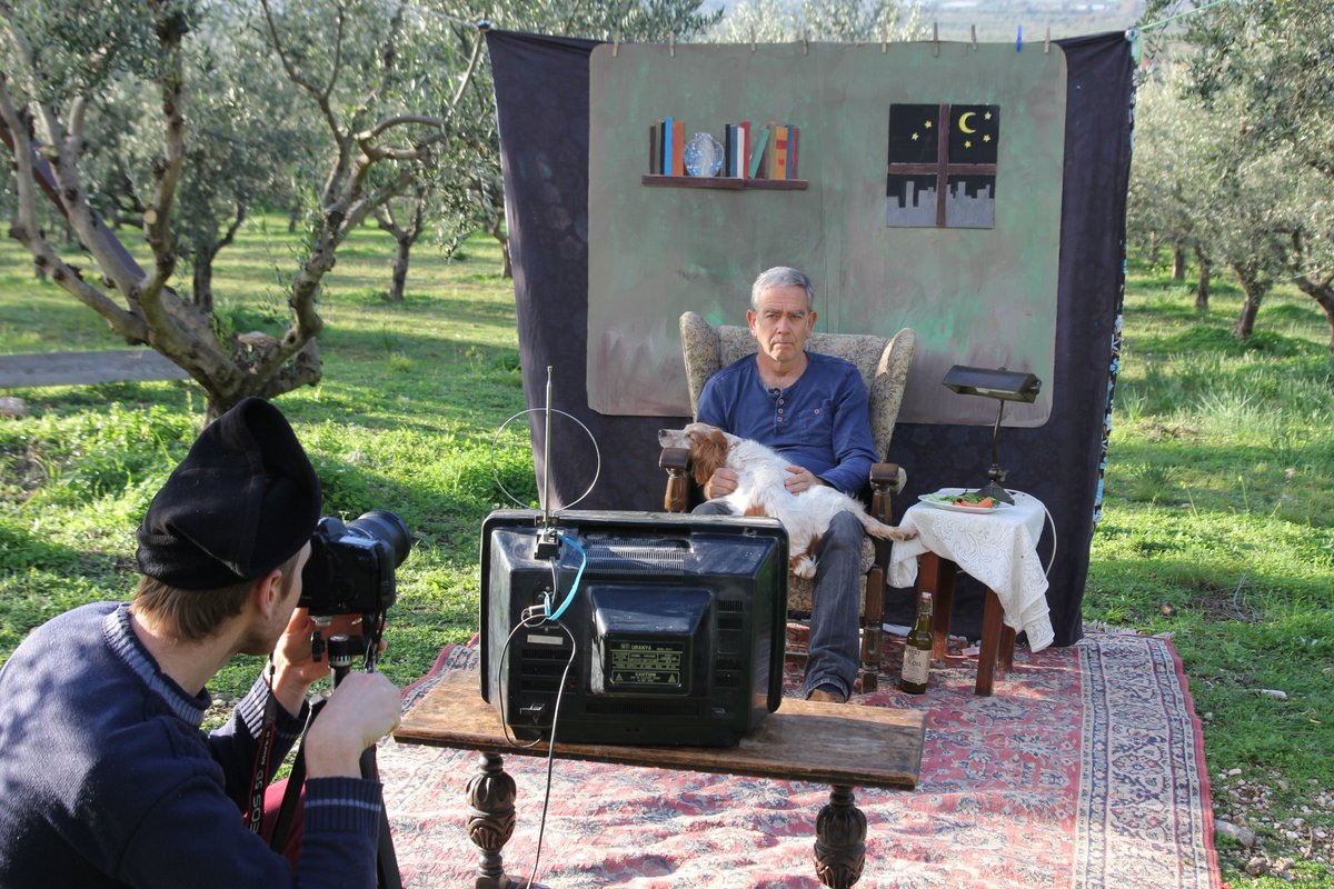 Someone's feeling relaxed on the set of our upcoming video advert. 
#greece #messinia #filmmaking