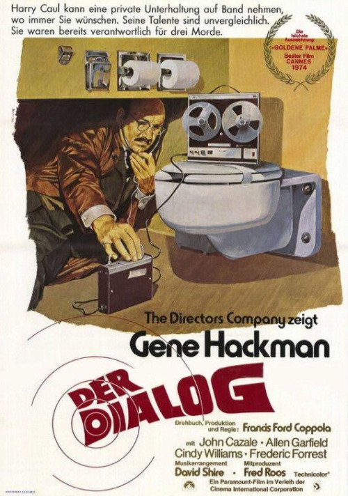 Happy Birthday Gene Hackman! - THE CONVERSATION - 1974 - German release poster 