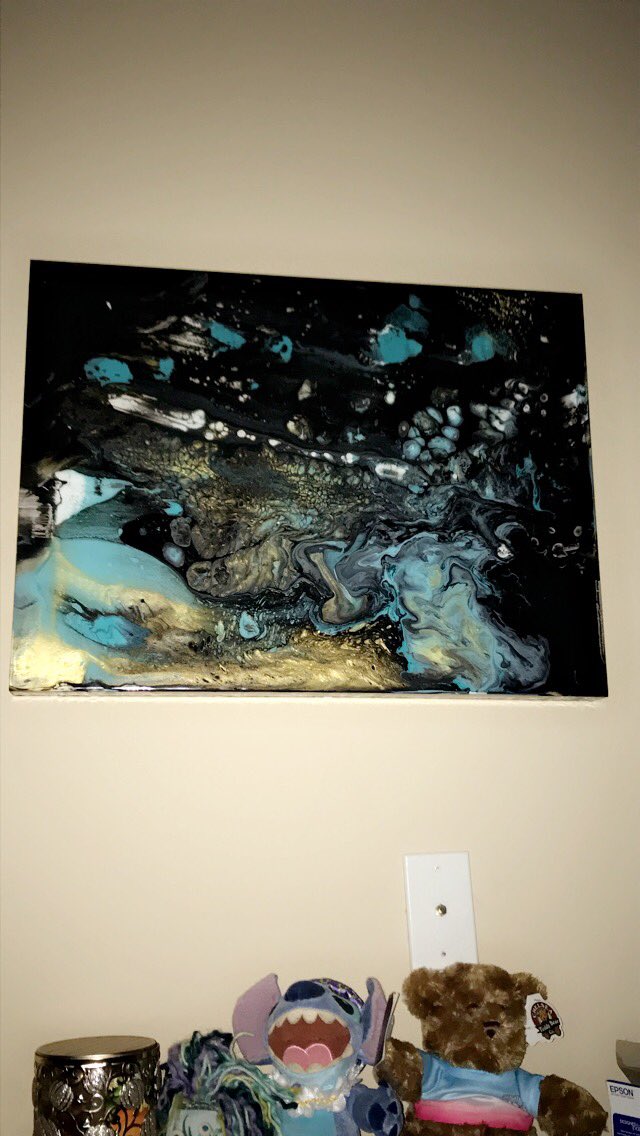 MEEN_Girl16's tweet photo. Finally got my @GingerWesson piece up on my local artist wall, and seriously this keeps me the most calm when I’m studying. Props to her! #engineerstatus #shoplocal #shopsmallartist #iminlove https://t.co/0lkpCtX8Xz