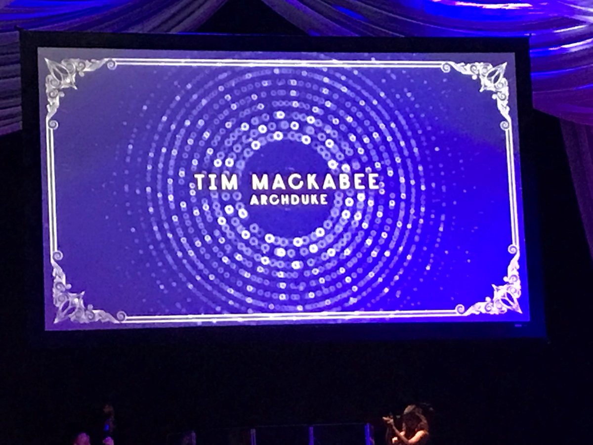 The @LAStageAlliance Ovation Award for Scenic Design - Large Theatre goes to <a href="/USA829IATSE/">United Scenic Artists</a> designer <a href="/tmackabeedesign/">Timothy Mackabee</a> for his work on "Archduke" <a href="/CTGLA/">center theatre group</a> . Congratulations!