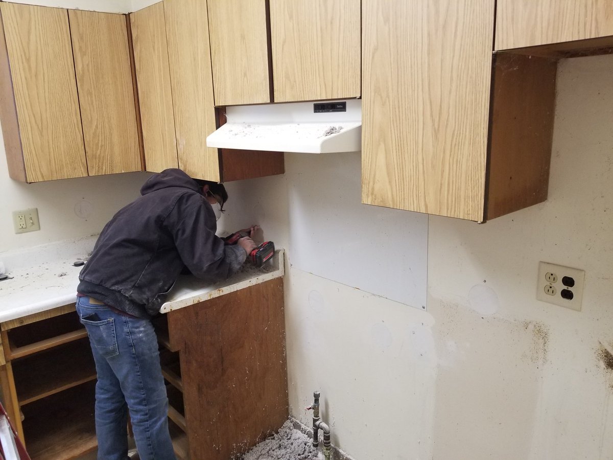 RTHS_AG's tweet photo. Insulation has been blown in and drywall work is nearly complete at our first residence at Hope Meadows. https://t.co/sR6JVpckbi