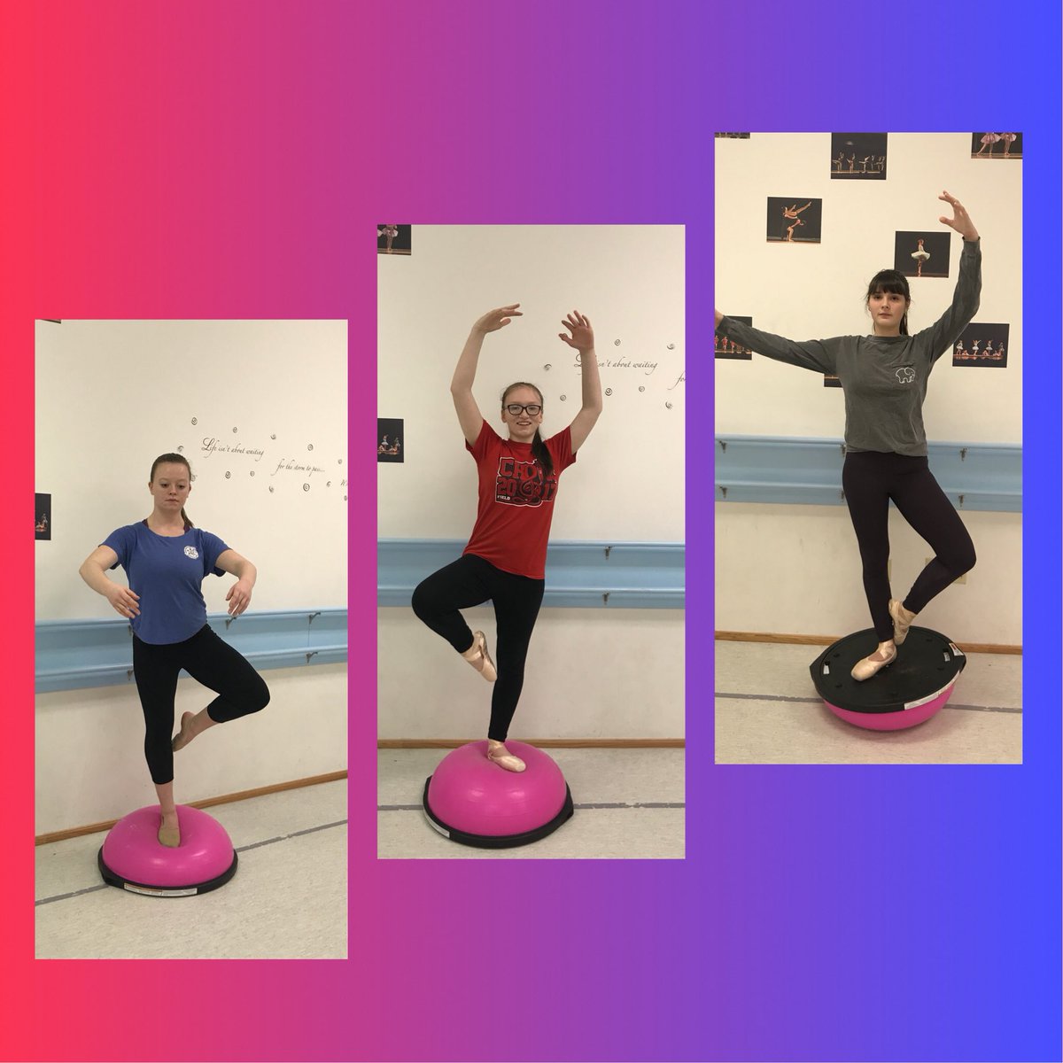 CloudNineDance_'s tweet photo. Working on balance in ballet #hardwork #bosuball https://t.co/ApUynPHHti