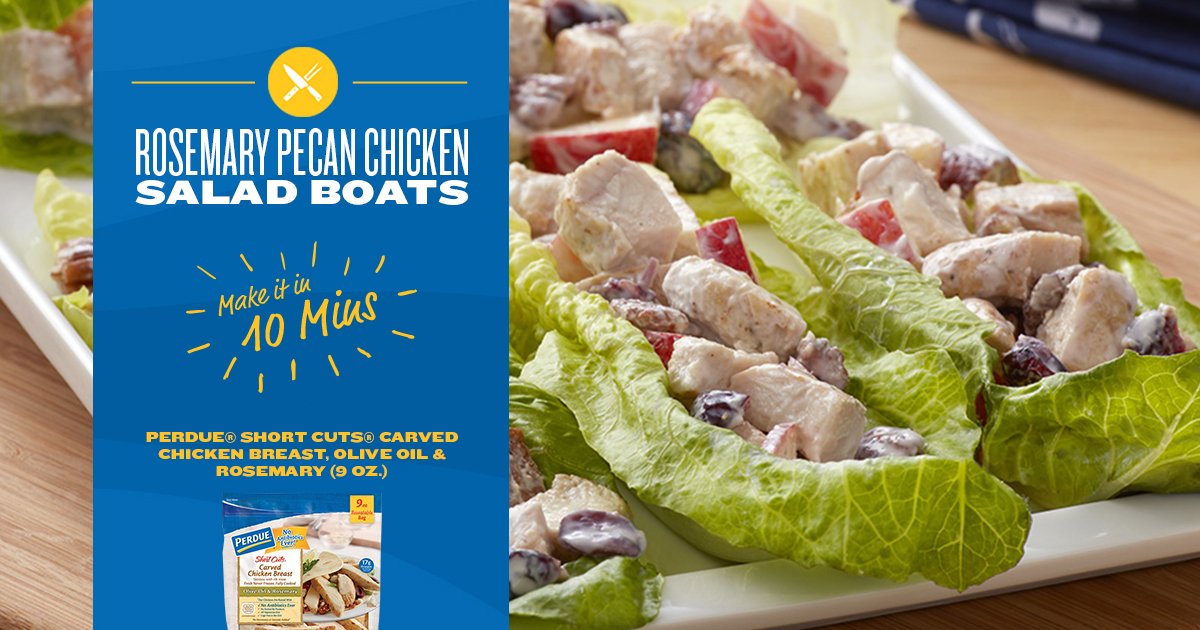 joshualeebennet's tweet image. These rosemary @PerdueChicken salad boats make for the perfect appetizer. Plus, there’s no cooking involved! #Promotion #PerdueCrew - sot.ag/7dwRC
