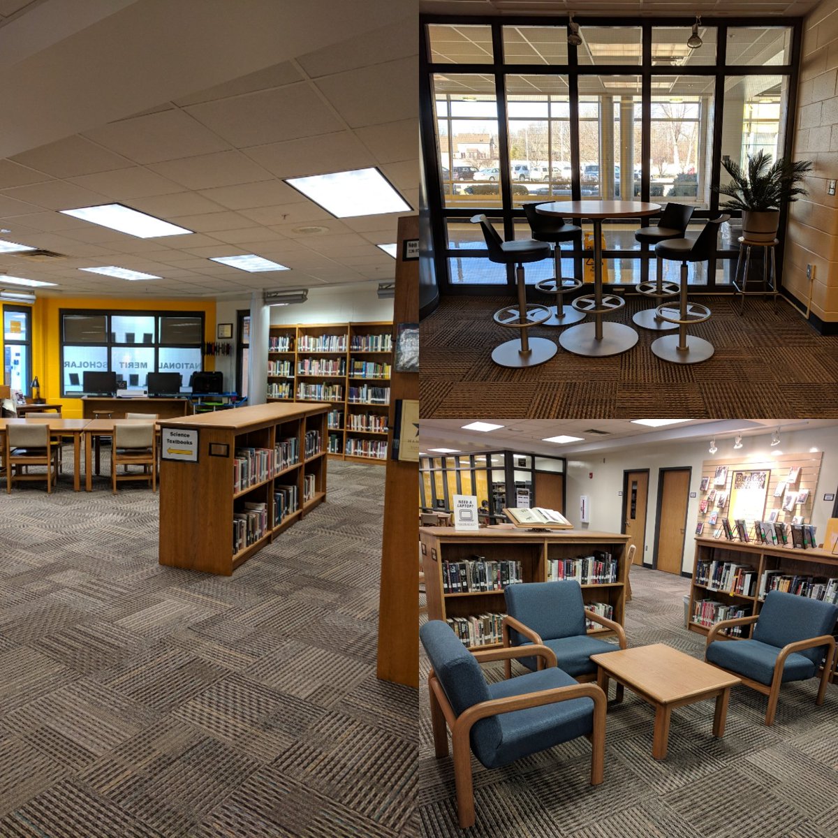 Big changes in the library space today! Stop by and check out the new furniture &amp; layout! #bvlibrary