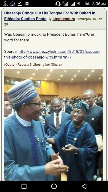 VOFNBusiness's tweet photo. VOFN Politics: Obasanjo Brings Out His Tongue For With Buhari In Ethiopia

Obasanjo Brings Out His Tongue For With Buhari In Ethiopia

https://t.co/obSrHt6uOk https://t.co/lQY0NlO1qK