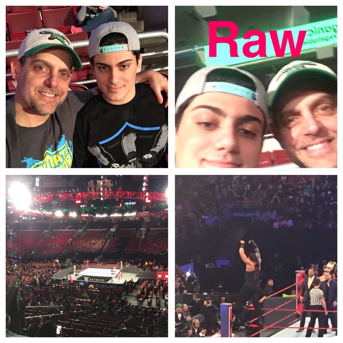 Togglelogl_babe's tweet photo. Our son is a huge fan. Except for the last 2-3 days his epilepsy has left him  barely able to get out of bed without having a seizure. We were so worried he wouldn’t be able to go. We got our prayers answered ...our miracle today. Grateful. #raw #lastmanstanding #epilepsy #MEAK https://t.co/nLiheW7ATx