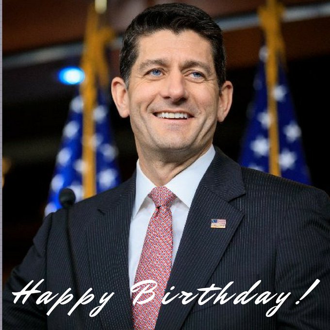 Happy Birthday to Speaker Paul Ryan! We hope you had an awesome day! 