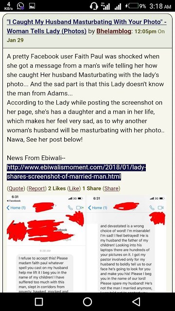 VOFNTechnology's tweet image. VOFN Romance: "I Caught My Husband Masturbating With Your Photo" - Woman Tells Lady (Photos)

ift.tt/2BBM1HH