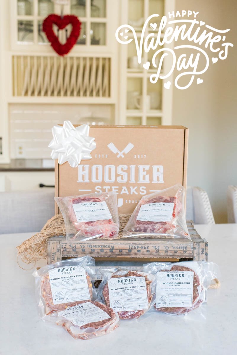 GIVEAWAY time! In honor of Valentine’s Day we are giving away a sweet deal. Just head on over to our Hoosier Steaks FB page and enter you to win this grill pack! Good luck! #OurFarmYourGrill #Giveaway #Beef