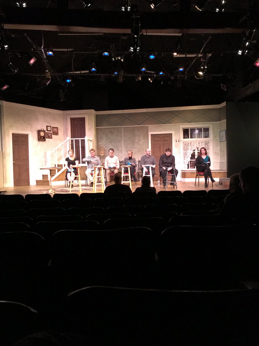 The staged reading of Birthday Party directed by @LPT_Paul.