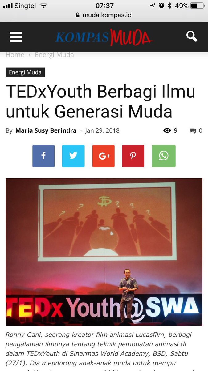 Artikel tentang event TEDxYouth@SWA akhir pekan lalu.
muda.kompas.id/2018/01/29/ted…
