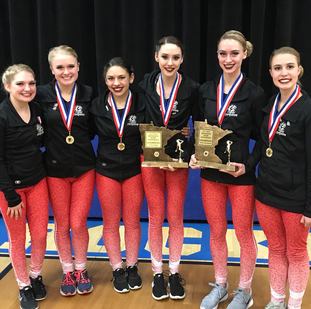 belleplainedt's tweet photo. Ended our MRC season as Jazz and High Kick CHAMPS!! Congrats to our all-conference dancers Paige, Abbie, Vanessa, Morgan, and Lauren! And also to our honorable mention Kara 😊 Next stop: Sections 👊🏼 https://t.co/DkcQxF9N9l