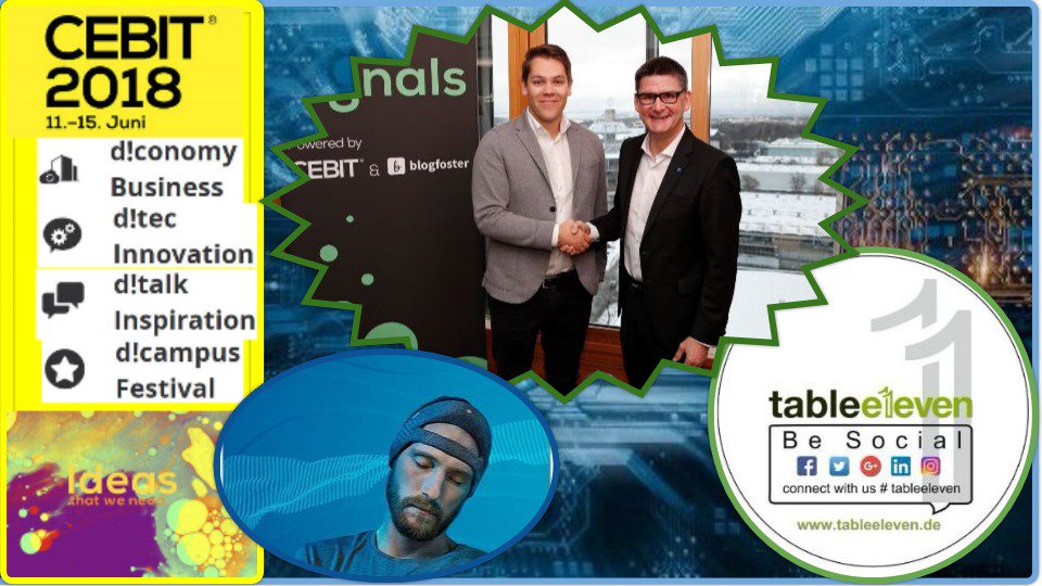 yoxy12U's tweet photo. #CEBIT18 Sie wollen einen begeisternden Auftritt - Wir helfen Ihnen erfolgreich dabei zu sein! Aussteller oder Sponsoren hit #tableeleven https://t.co/VUtMoCABNk #SIGNALS: Event für #Creators, #Influencers & #Brands https://t.co/S05S1MSeXs