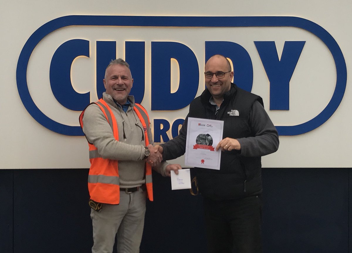 Congratulations to our demolition team &amp; Carl Christensen who have been awarded the Kier contractor of the month on site at Swansea University for the 2nd time! #Demolition