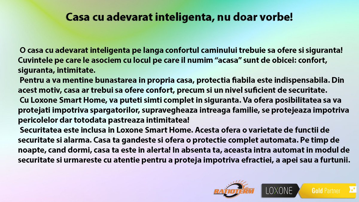 RATIOTERM_SRL's tweet image. #realsmarthome #nogimmicks #loxone #goldpartner