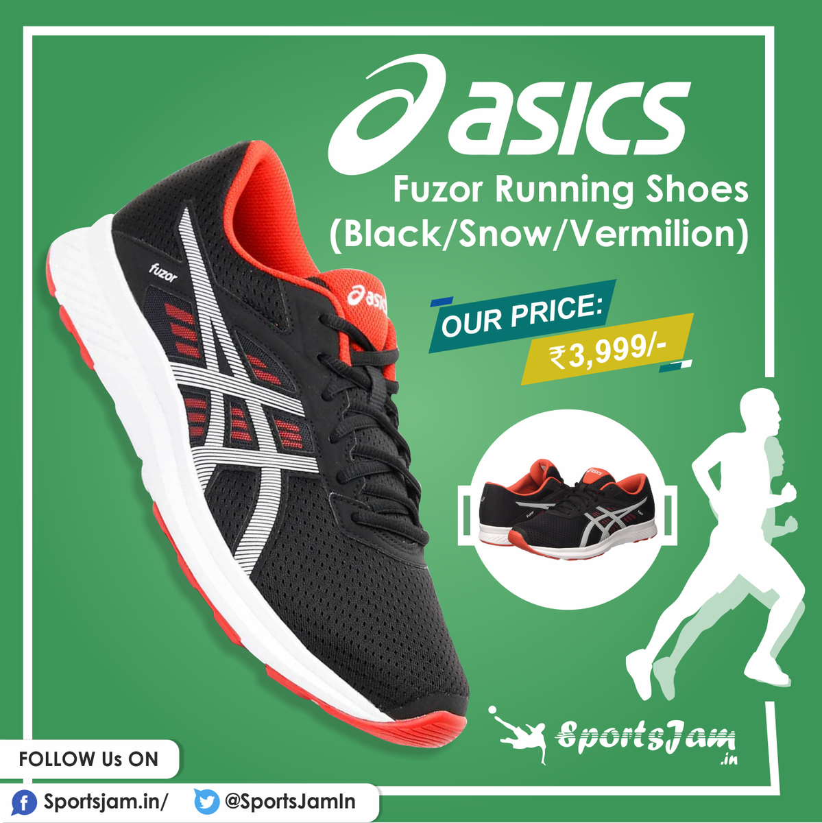 asics fuzor running shoes