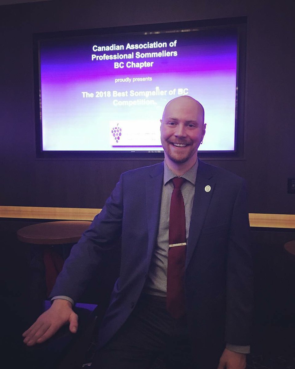In_Sommniac's tweet photo. Huge Congrats to @SommWineGuy who is @CAPS_BC Best Sommelier in BC 2018!! So Very Well Deserved!! @caps_acsp #bestsommbc https://t.co/Qeq7fGPkeh