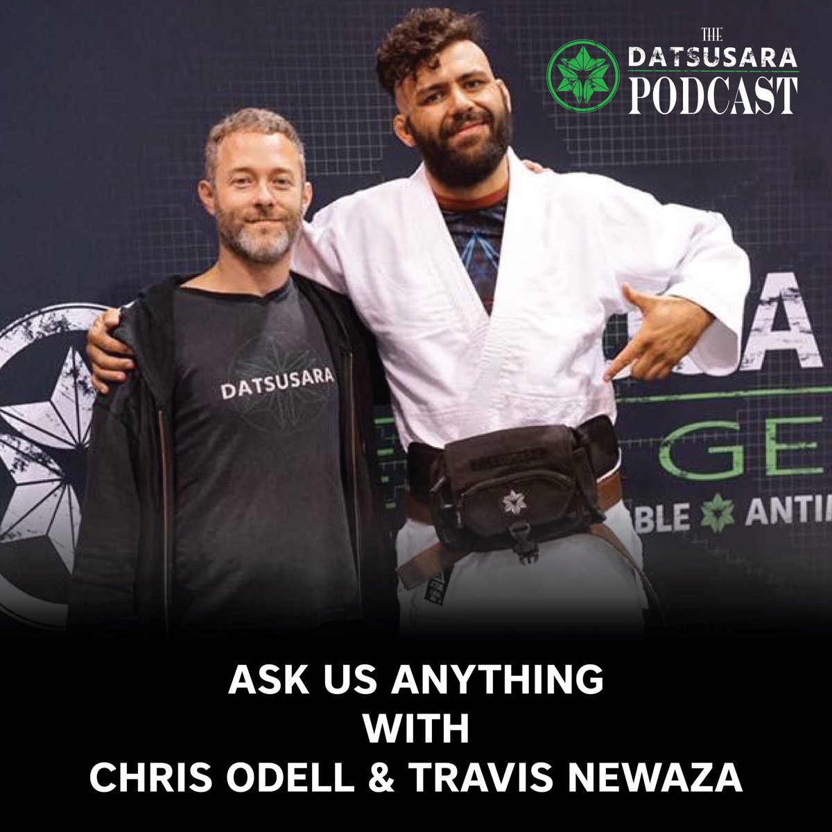 DSgear's tweet photo. Tomorrow we’ll have @travisnewaza on the Datsusara Podcast for an “Ask us anything” style episode with the boss @datsuchris. Submit your questions below and we’ll get you the answers to the questions you’ve been wondering about.
#datsusara #podcast #travisnewaza #jiujitsu #bjj https://t.co/DBqRq3nv23