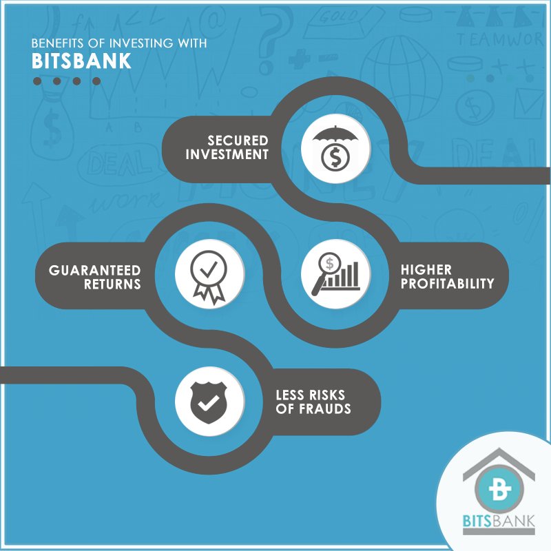 BitsBank_Offc's tweet image. Four benefits: One investment. 
Earn assured return on your investment while keeping it secure with #BitsBank at bitsbank.io