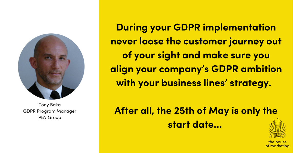 🔎 Next up is Tony Baka, who will share his insights regarding the roadmap to GDPR compliance at our GDPR Breakfast Session.