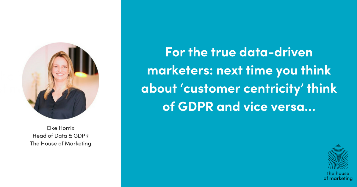 ⚡️ We’ve already arrived at the last speaker of our GDPR Breakfast Session. Our Head of Data &amp; GDPR Elke Horrix discusses some recognizable marketing questions concerning the use of cookies, remarketing, automated decision-making, etc.