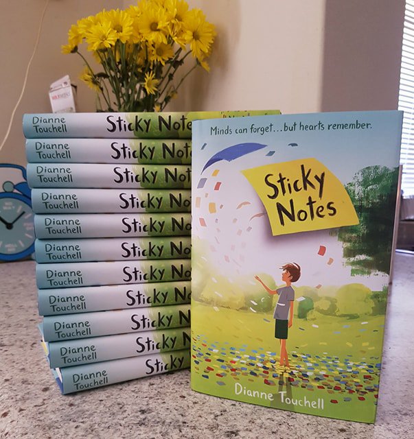So pretty. And they smell good. Hardcover 'Sticky Notes' is in the house! Pub date 20th Feb.  <a href="/penguinrandom/">Penguin Random House 🐧🏠📚</a> <a href="/DelacortePress/">Delacorte Press</a>