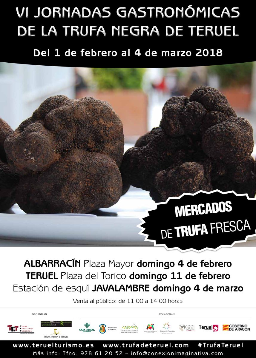 ¿Te vienes este domingo a #Albarracín?#Mercadodelatrufa <a href="/AyunAlbarracin/">Ayto. de Albarracin </a> <a href="/TRsierradealbar/">TR Sierra Albarracin</a>