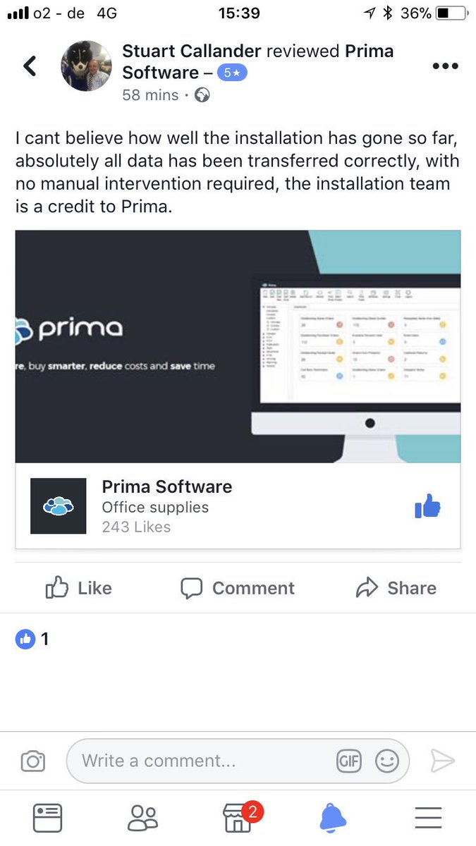 robbiejharper's tweet image. Thanks to Stuart @Metrikoffice for our latest 5* star review. Great to have you back on board! #primasoftware #officesupplies @PrimaSoftware