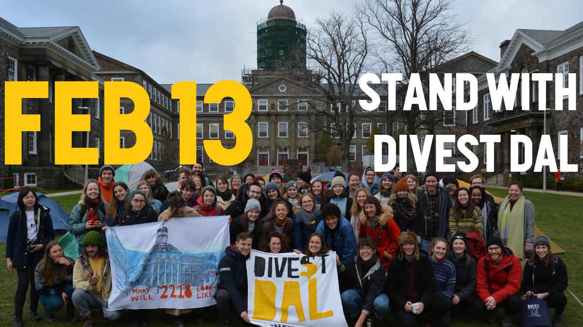 We met with <a href="/DalPres/">Kim Brooks</a> and <a href="/lstordy/">lawrence stordy</a> yesterday about a 3rd-party fund search for #fossilfree investments. 

The next step for this proposal is a vote at the Board of Governors on Feb 13. Show up and show your support! #divest 
facebook.com/events/1043370…