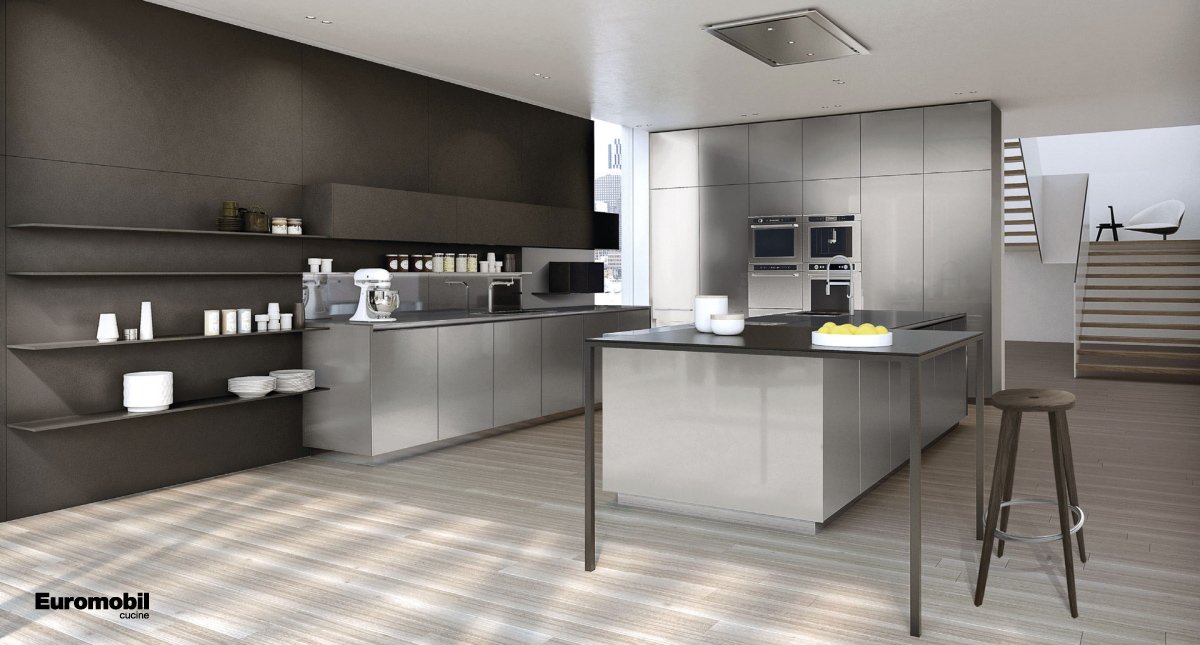 Free Steel: una scelta da chef, massima espressione tecnologica, di solidità e leggerezza estetica. bit.ly/CucinaFreeSteel